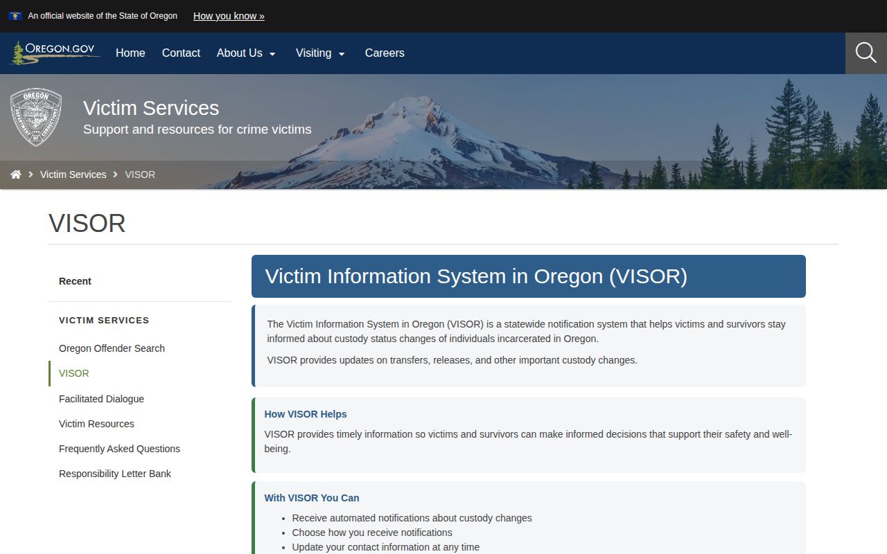 Polk County VISOR release notification phone text email and TTY options